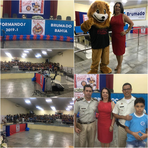 Brumado: vereadora Ilka Abreu participou da solenidade de formatura do PROERD