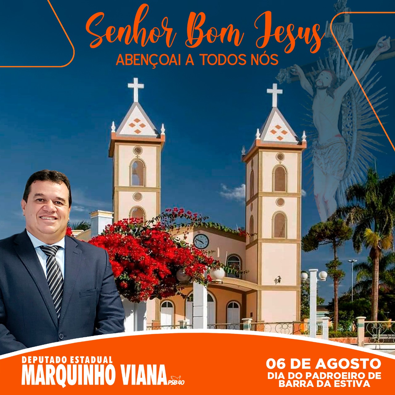 Deputado Marquinho Viana celebra o Senhor Bom Jesus