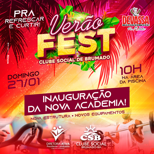 Clube Social de Brumado inaugura nova academia no próximo dia 27