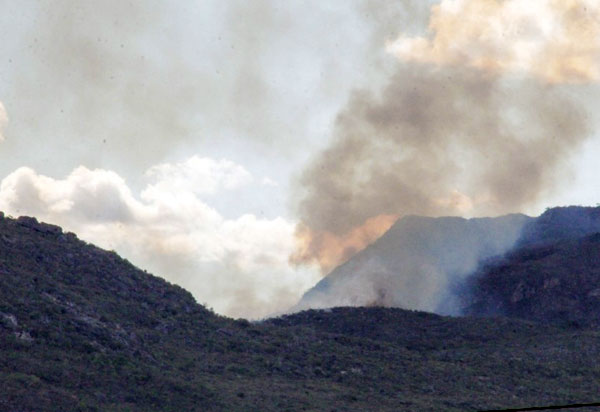 Rio de Contas: Incêndio volta a atingir vegetação da região