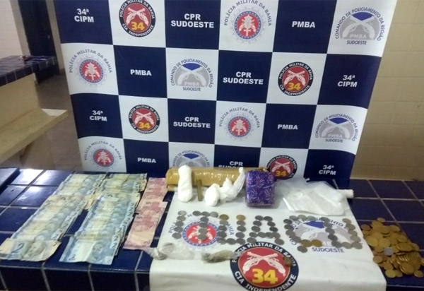 Duas pessoas são presas acusadas de tráfico de drogas em Ituaçu 