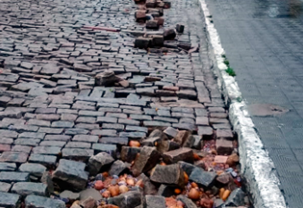 Brumado: Chuva forte causou estragos em ruas