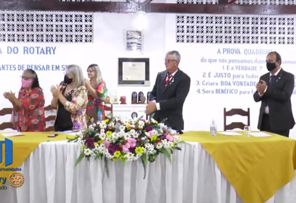 Rotary Club de Brumado realizou transmissão do Conselho Diretor da entidade e da Casa da Amizade