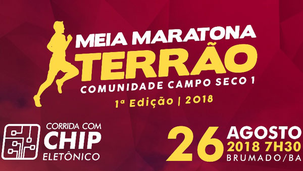  Brumado: Meia Maratona Terrão 2018 será realizada na Comunidade Campo Seco I neste domingo (26)