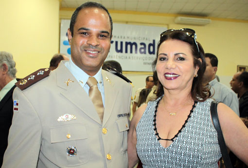 Brumado: vereadora Ilka Abreu participou da passagem de comando da 34ª CIPM