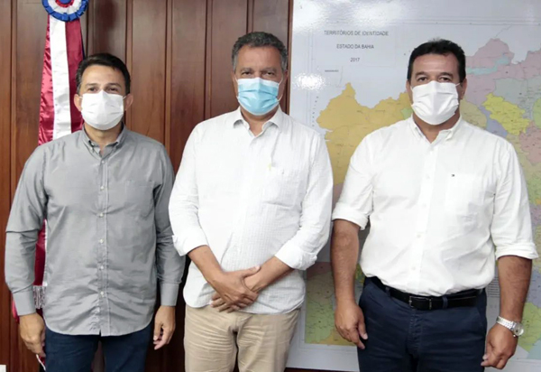 Rio de Contas: Marquinho Viana e prefeito Cristiano Azevedo participaram de audiência com Rui Costa 