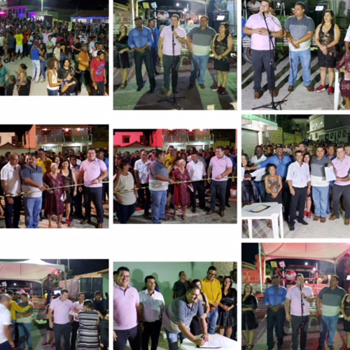 Deputado Marquinho Viana e o prefeito Haroldo Aguiar inauguram obras em Ibicoara