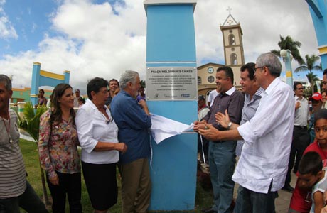 Barra da Estiva: Wagner, José Rocha e Marquinho inauguram obras
