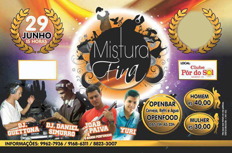 BRUMADO: NESTE (29) SÁBADO TEM O MISTURA FINA