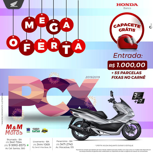 Confira a mega oferta da M & M Motos