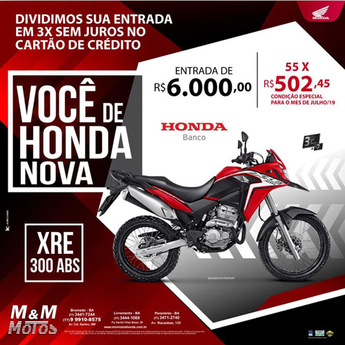 M & M Motos: Você de Honda Nova
