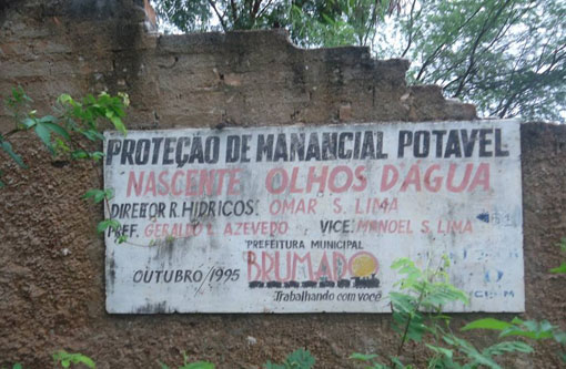 Modera faz vistoria em nascente do Bairro Olhos D'água em Brumado