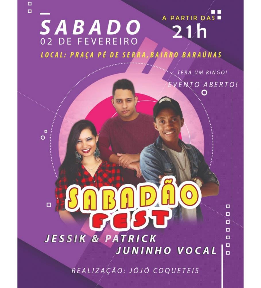Brumado: neste sábado tem Sabadão Fest no Bairro Baraúnas 