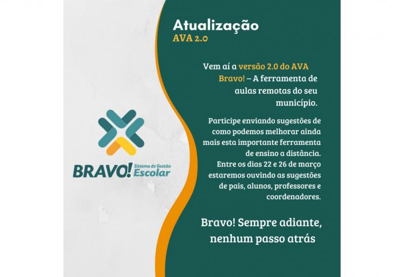 WSouza Sistemas irá lançar a versão 2.0 do AVA Bravo!