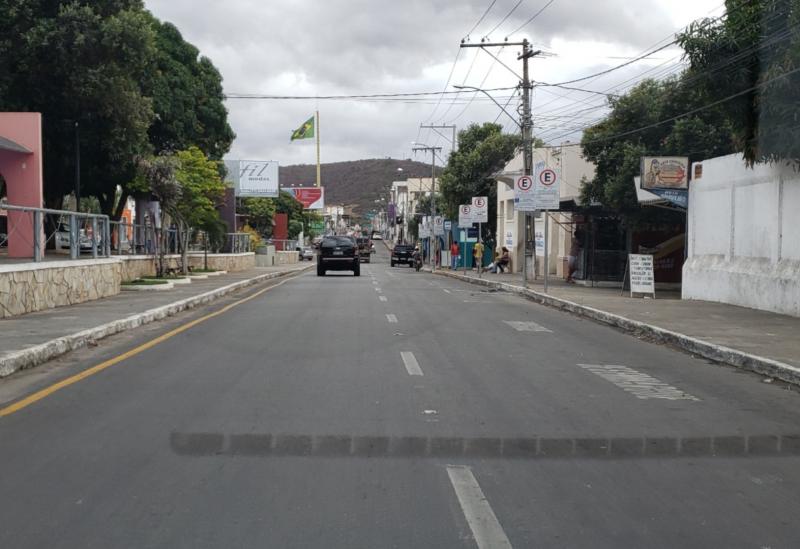 Primeiro dia da Zona Azul teve ruas vazias em Brumado