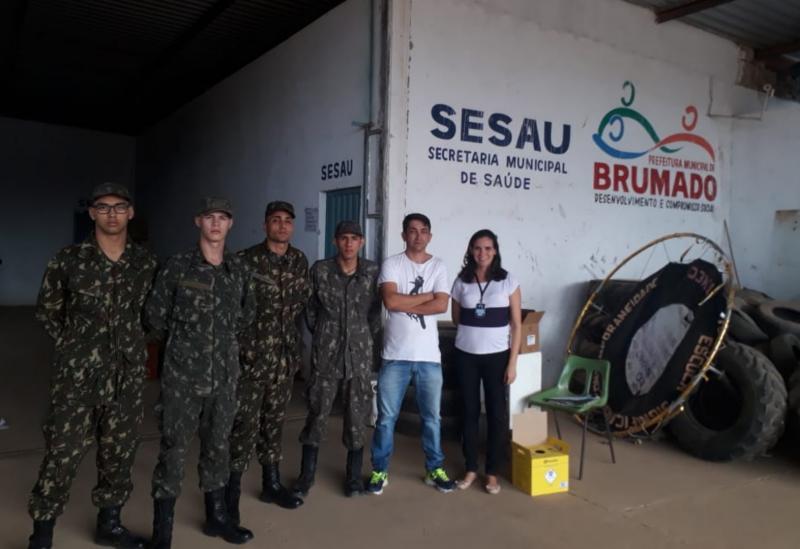Brumado: buscando ampliar as ações contra o Aedes Aegypti, Vigilância Epidemiológica realiza treinamento teórico e prático com os atiradores do TG 06/024 