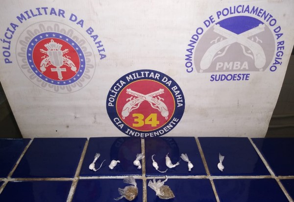 Brumado: Policia Militar apreende drogas durante ação no bairro Brisas I