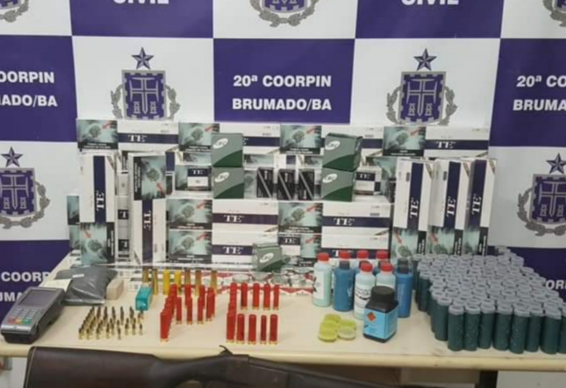 Brumado: Polícia Civil prende homem por comércio ilegal de munições e botijões de gás