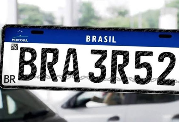 Portaria do Detran confirma placa Mercosul para dezembro na Bahia