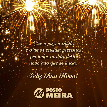 Mensagem de Ano Novo do Posto Meira