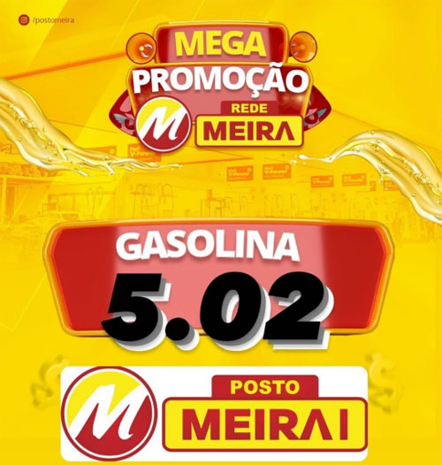 Brumado: Promoção de Gasolina no Posto Meira