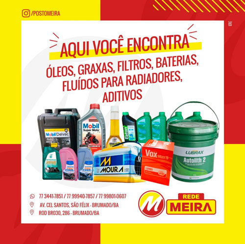 Brumado: Conheça os produtos disponíveis no Posto Meira