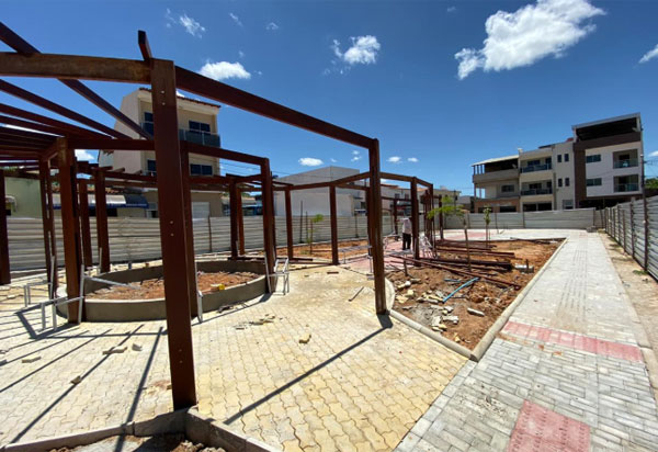 Construmendes: Praça Alceu Meira, em Presidente Jânio Quadros está com 80% das obras concluídas
