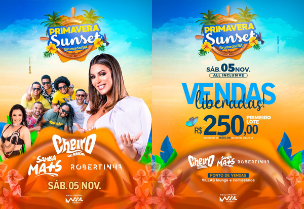 Brumado: Vem aí o 'Primavera Sunset' all inclusive