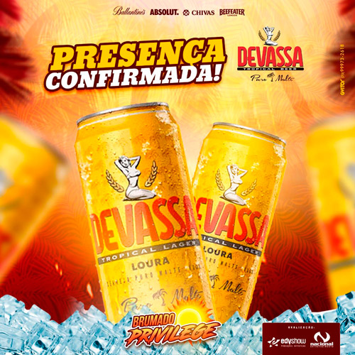 Confirmado: Devassa Puro malte será a cerveja do Brumado Privilege