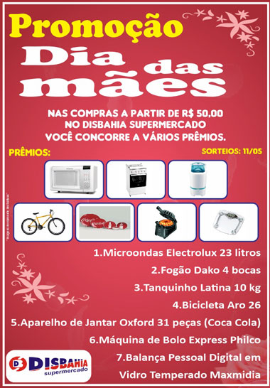 Brumado: Disbahia lança promoção para o Dia das Mães