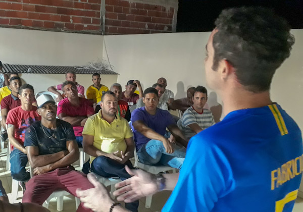 Pré-candidato a prefeitura de Brumado, Fabrício Abrantes reúne desportistas e assume compromisso de incentivo e valorização ao esporte   