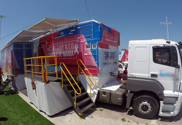 'Carreta da Mamografia' estará em Brumado de 13 a 29 de agosto para realização de exames em mulheres de 50 a 69 anos