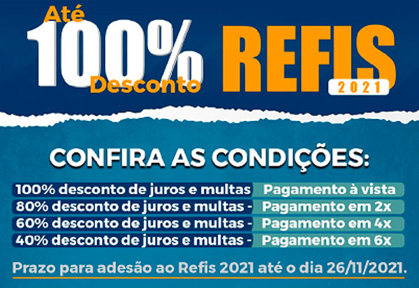Brumado: Conheça as condições de adesão e pagamento do Refis Municipal 2021