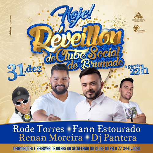 Celebre o Ano Novo no Clube Social de Brumado