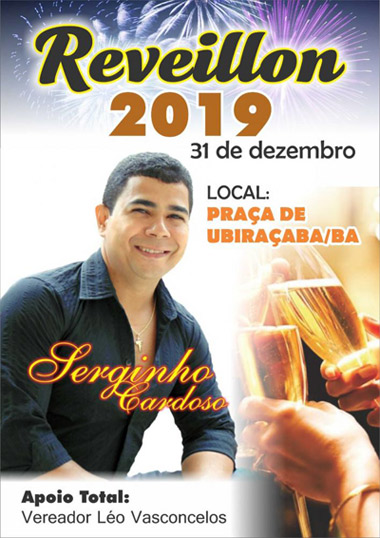  Brumado: Distrito de Ubiraçaba comemorará réveillon com show de Serginho Cardoso