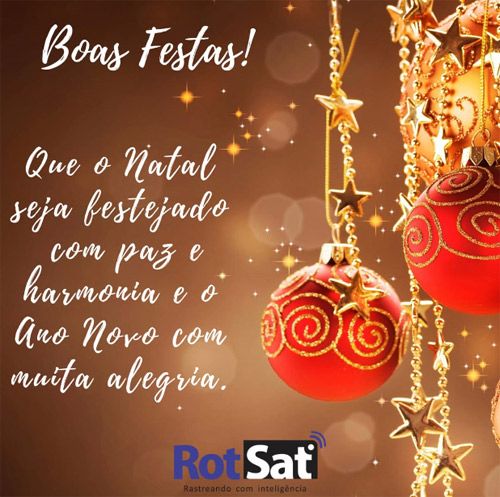 A RotSat deseja aos clientes e amigos um Feliz Natal