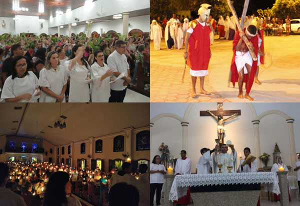 Centenas de fiéis das paróquias de Brumado celebraram a Semana Santa
