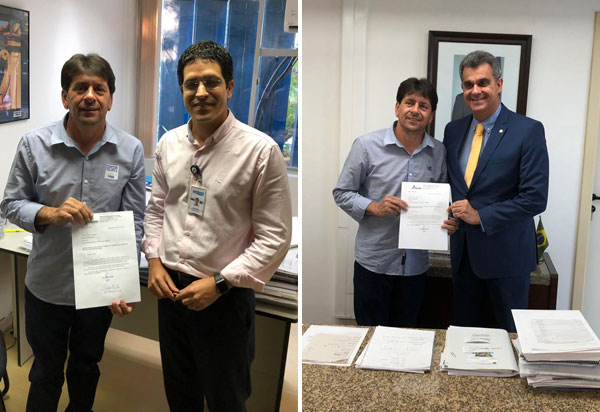 Aracatu: Prefeito Sérgio Maia solicita da Embasa extensão de rede para Várzea da Pedra