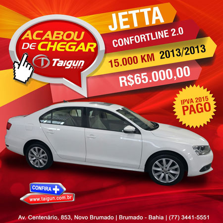 Brumado: Acaba de chegar na Taigun Auto - Jetta Confortline 2.0 