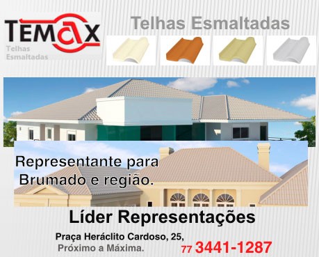 CHEGOU EM BRUMADO E REGIÃO TELHAS ESMALTADAS TEMAX