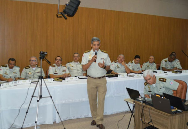 Tenente Coronel Arthur Mascarenhas apresenta projeto de modernização tecnológica ao colegiado de coronéis da Polícia Militar da Bahia