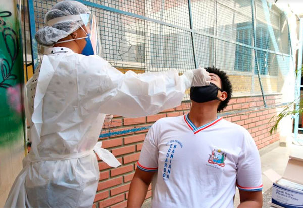 Covid-19: Governo do Estado e prefeituras farão a testagem de até 180 mil estudantes e funcionários assintomáticos nas escolas públicas