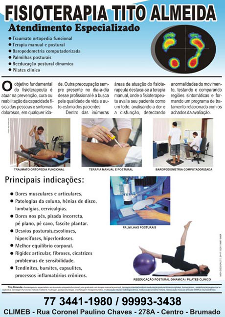 FISIOTERAPIA TITO ALMEIDA, ATENDIMENTO ESPECIALIZADO
