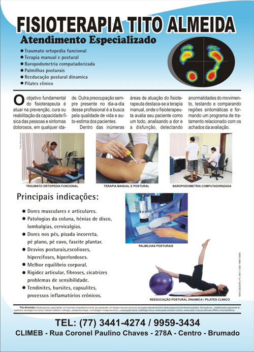 FISIOTERAPIA TITO ALMEIDA, ATENDIMENTO ESPECIALIZADO