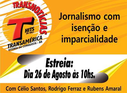 Brumado Agora fecha parceria com jornalismo da Transamérica Hits de Vitória da Conquista