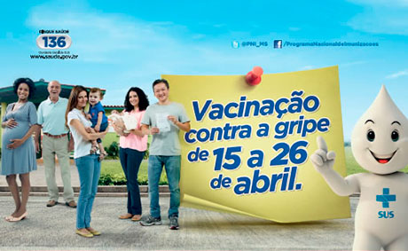 INICIA NA PRÓXIMA SEMANA VACINAÇÃO CONTRA GRIPE