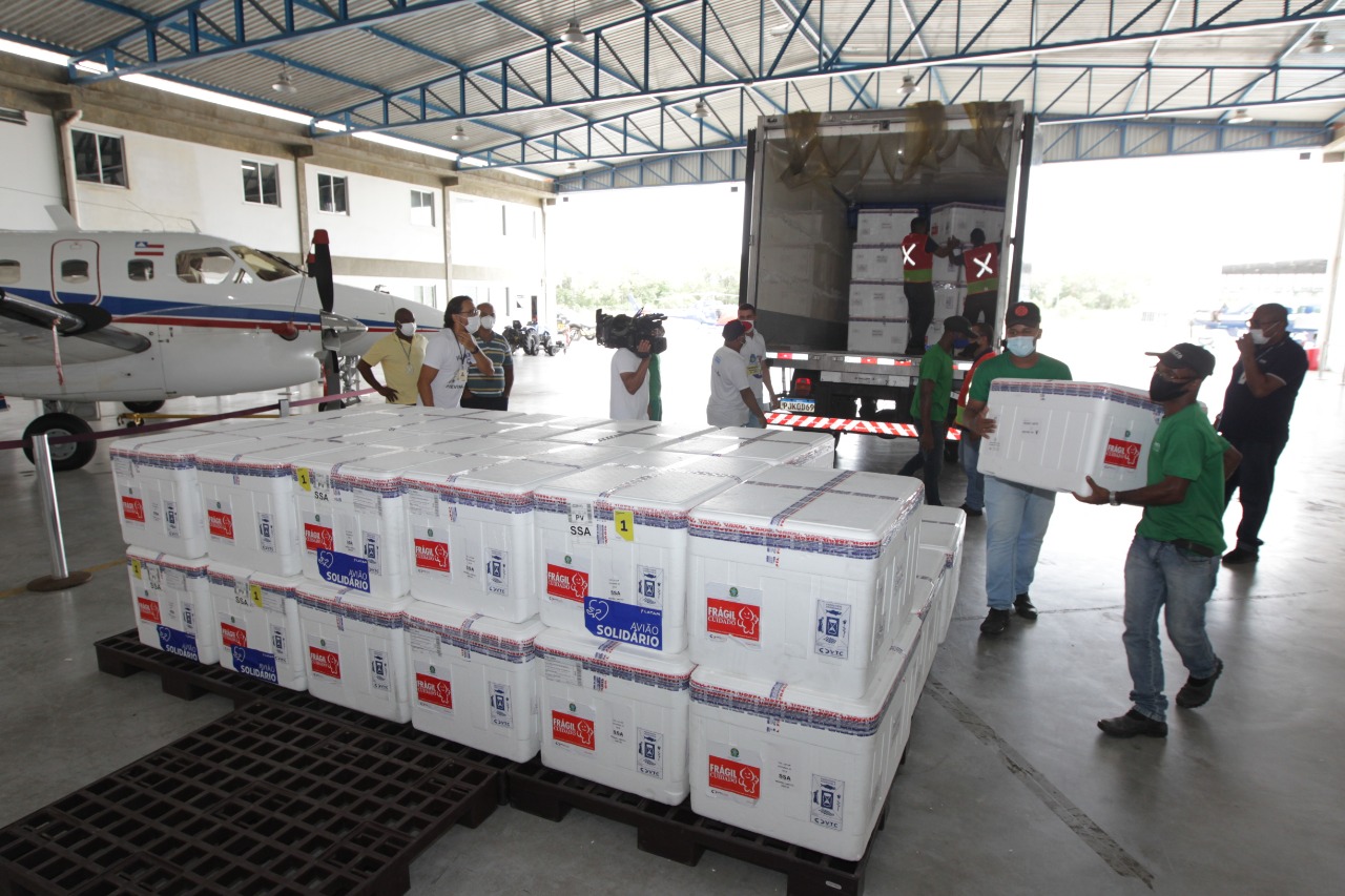 Covid-19: Bahia receberá 5,5 milhões de vacina nesta semana