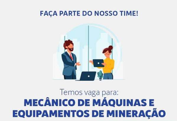 Brumado: Mineradora está com vaga aberta para Mecânico de Máquinas e Equipamentos de Mineração