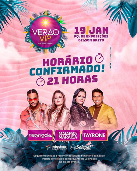 Brumado: Festa Verão VIP tem horário confirmado