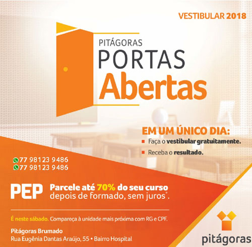 Faculdade Pitágoras de Brumado realiza em julho mais um Vestibular Geral